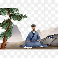 王阳明插画