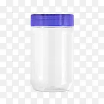 透明空的塑料罐实物
