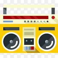 金色卡通收音机