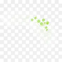 创意镂空网格状背景绿叶