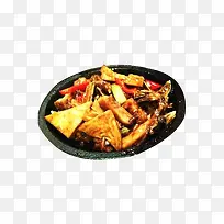 鱼头豆腐锅干焖锅食品图片