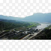 三峡大坝全貌摄影