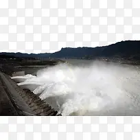 三峡大坝泄洪摄影