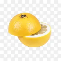 黄色厚皮水果柚子