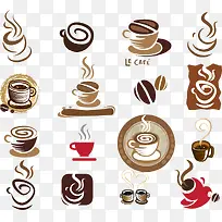 咖啡饮品图标设计