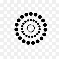 圆点组成的圆环