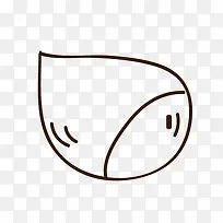 简笔画坚果