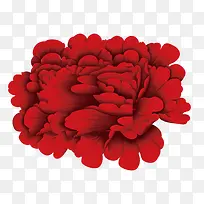红色创意春节花朵