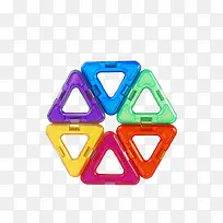 三角形拼接磁力片素材