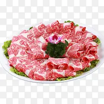 火锅牛肉食材