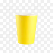 黄色纸杯高清图片
