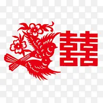 喜鹊囍字