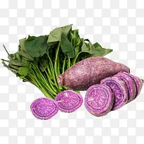 实物紫色红薯片