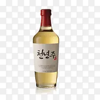 韩国清酒产品实物免抠图