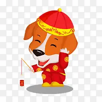 放鞭炮的小狗