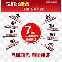七天无理由退换货信誉保证