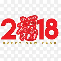 2018狗年福字艺术海报设计