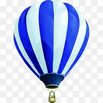 蓝白热气球节日设计