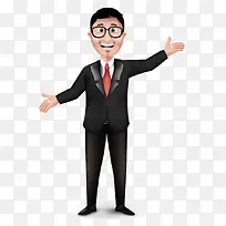 伸手的男士
