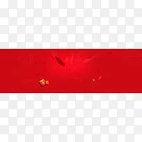 电商红色喜庆几何立体多边形背景banner