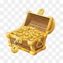 漂浮金币 黄金箱子