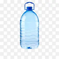 透明解渴蓝色手提盖子的塑料瓶饮