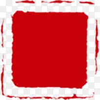 红色印章空白印记图片