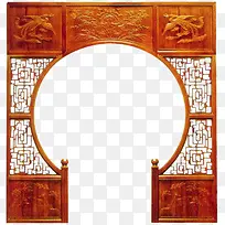 古典雕花月亮门