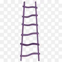 紫色漂亮木梯