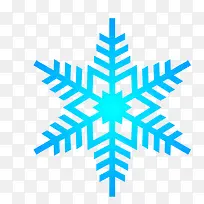 卡通手绘美丽的雪花