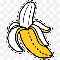 卡通手绘香蕉水果