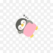 粉色小企鹅