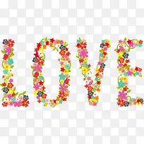 LOVE花边艺术字