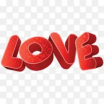 LOVE艺术字立体字矢量素材