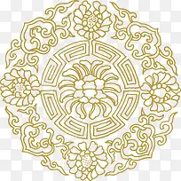 精美美式花纹图案