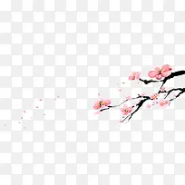 水墨梅花免扣素材
