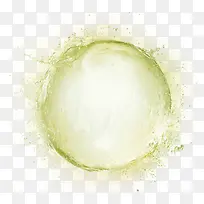 绿色清新水球效果元素