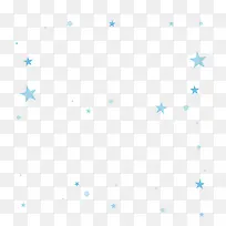 蓝色星星矢量图