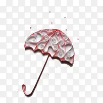 衍纸画雨伞