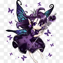 紫色翅膀精灵