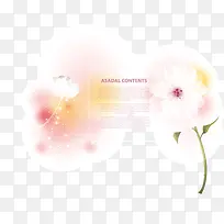 花卉图案 粉色 banner背景