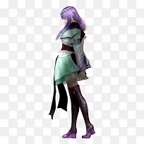 侧面少女