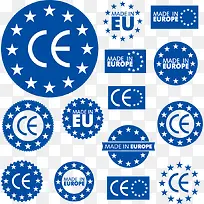 蓝色欧盟标志