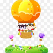 手绘儿童插画矢量图
