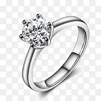 简易钻石结婚戒指