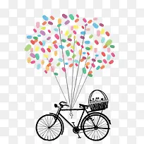 自行车和气球