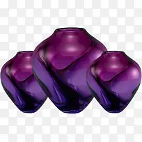 紫色装饰花瓶