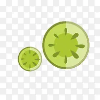 绿色圆形纹理猕猴桃水果