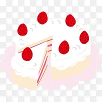 卡通草莓蛋糕