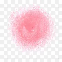 粉色圆形水彩